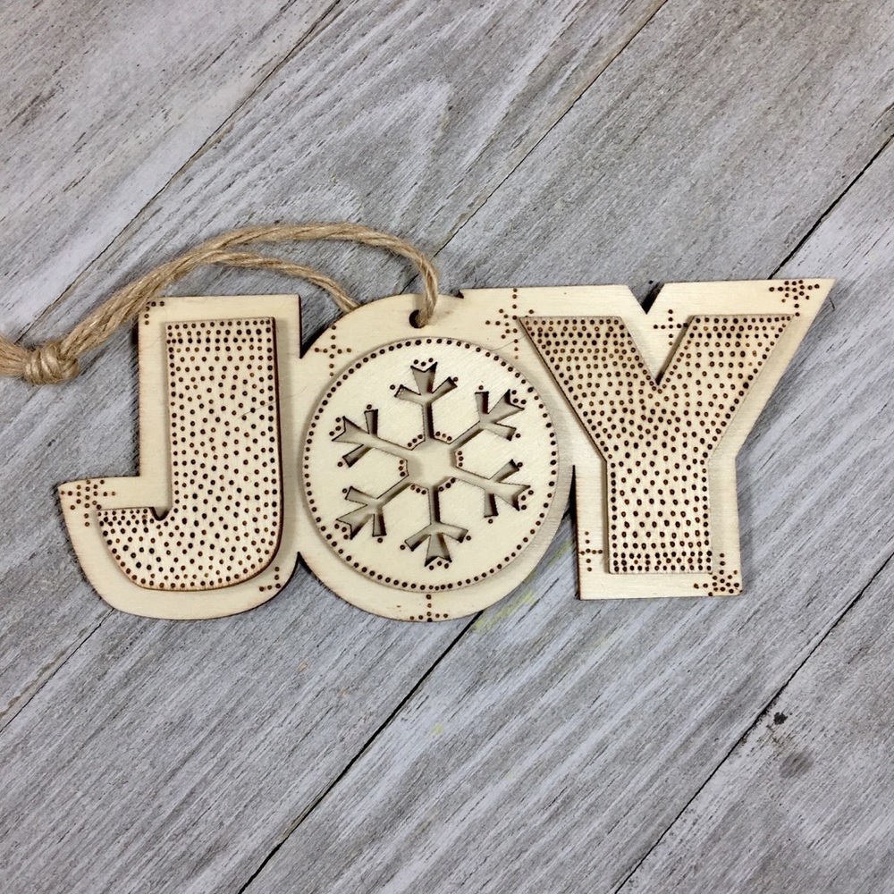 Knot & Kiln Woodburned Christmas Ornament Decor